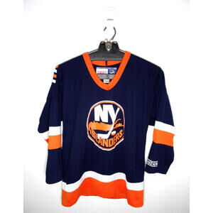 CCM New York Islanders Jersey Youth Kids Large XL Blue NHL Hockey Shirt Home